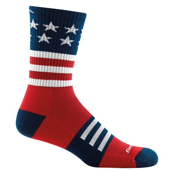 Men’s Captain Stripe Micro Crew Lightweight Hiking Socks