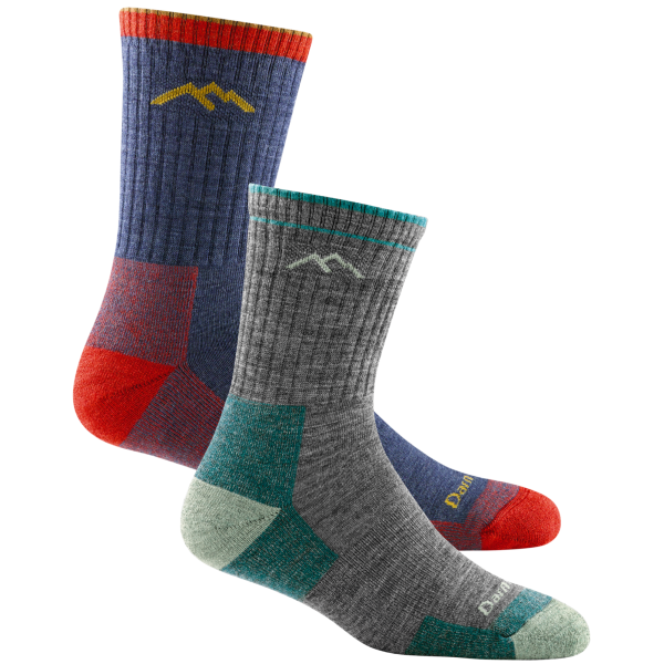 Men’s and Women’s Hiker Micro Crew 2-Pack Hiking Socks